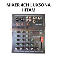 mixer mini bluetoot Mixer Audio 4 Channel Luxsona Hitam USB Bluetooth MP3