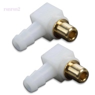 RUN 2Pcs Copper Fuels Hose Barb Fittings Carburetor Fuels Connectors For 093302 0190B1 093302 Equipm