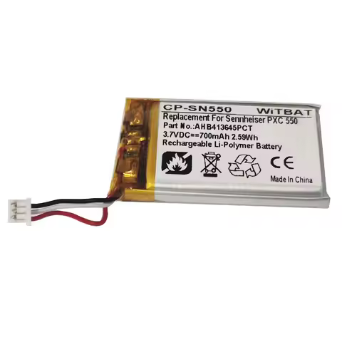 1300mAh Battery for Sennheise PXC 550 Headphone AHB413645PCT
