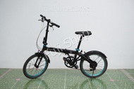 จักรยานพับได้ญี่ปุ่น - ล้อ 20 นิ้ว - มีเกียร์ - อลูมิเนียม - Renault - สีดำ [จักรยานมือสอง]