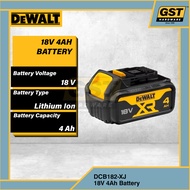 Dewalt Bateri 18V XR 4Ah Battery DCB182-XJ