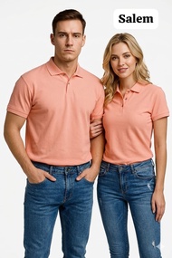 SALEM - Kaos Kerah Polos Pink Muda Salem Lengan Pendek - Kaos Kerah Polos Premium Quality - Kaos Ker