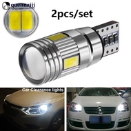QUENNA 2Pcs T10 Car W5W LED Bulb Signal Light 5630 6SMD Auto Claerance Wedge Side License Plate Reve