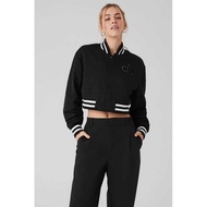 ALO CROOPED JACKET - JAKET VARSITY WANITA - Jisso Blackpink Outfit Korean style