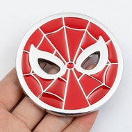 Car Personality Spider Bumper Stickers Spider-Man Car Logo Body Scratch Hidden Stickers 3D Metal Sid