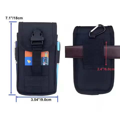Multilayer Card Slot Case Phone Pouch For Unihertz Shark 5G Tank 3S 2 Pro Belt Waist Bag 8849 Tank 3