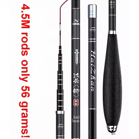 ZZ218 HZ Hanyon 3.6m 3.9m 4.5m 4.8m 5.4m Crucian Thin Fishing Rod Middle Fast Super Light Carbon HER