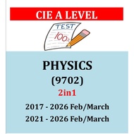 A Level ( PHYSICS ) AS & A2 - Past Exam Papers 2IN1 Version Printing.