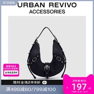 Urban REVIVO2023 Autumn Winter Ladies Design Street Style Crescent Shoulder Bag UAWB30172