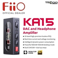 FiiO KA15 Type-C to 3.5mm/4.4mm Balanced Coaxial Interface, Portable USB DAC & Headphone Amplifier A