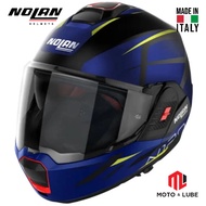 NOLAN N120-1 NIGHTLIFE N-COM HELMET - 028 BLUE BLACK YELLOW