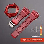 Rubber Watch Strap Case Bezel for Casio G-SHOCK GA-100 GD120 GD-100 GAX-100 Men Sport Waterproof TPU