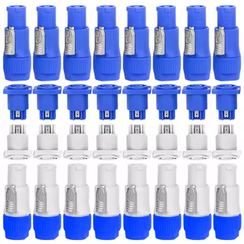 10Pcs Powercon XLR Connector 20A Power Plug Power Socket NAC3FCA NAC3MPA NAC3FCB 3Pin Male Plug Sock