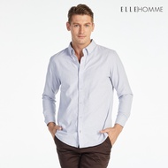 ELLE HOMME | เสื้อเชิ้ตแขนยาว คอปกเชิ้ต ทรง REGULAR สีเทา | W8B675