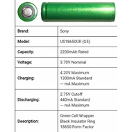 Sony Original SF US18650GR (G5) lithium ion battery