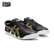 Onitsuka Tiger Shoes 66 Sneakers Super Soft Leather for Both Men and Women Leisure Sports Running Tiger Running Shoes Sports Casual Shoes Retro Shoes Black/Gold