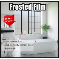 【Free Tools】Frosted Privacy Window Film Non-Adhesive Static Cling Removable Frosted Window Film Glas