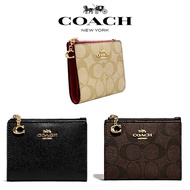 PUTIH HP Coach Women's Wallet, Mini Wallet Coach, Card Wallet Coach, Women's Bag Coach, Bag, 100% Original, Small Wallet Coach, Women's Folding, Mini, Ori, Wallet Bag Coach, Cellphone, Coin, Stnk, Car, Zipper, Long, Women, 73876, 78002, 76880, Black, Whit