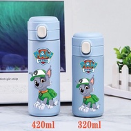 PAW Patrol Ryder Chase Cốc Giữ Nhiệt Bình Nước Cầm Tay Bằng Thép Không Gỉ Dung Tích Lớn 320ml/420ml