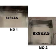 DEFECT ITEM LOYANG KEMEK petak 8x8 inch tinggi 3 inch 3.5 inch 4.0 inch loyang petak 9x9 inch tinggi