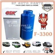 OSK F-3300 FUEL FILTER DIESEL FILTER NISSAN FRONTIER, YU 41 F-3300, URVAN E25, NV350 E26 PENAPIS DIE