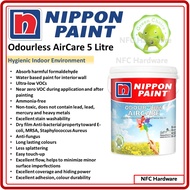 NIPPON PAINT Odourless AirCare 5 Litre (Cat Air untuk Dinding Dalaman)