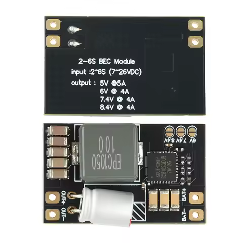 2-6S BEC Buck Converter 5A 5V/6V/7.4V/8.4V Voltage Output Step Down Power Supply Module For FPV Airc