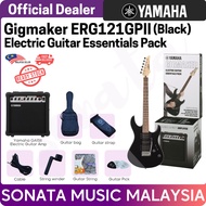 Yamaha Gigmaker ERG121GPII Electric Guitar (Black) with GA15II Electric Speaker Amplifier