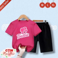 Barbie Doll Girls T-Shirt Suits/Latest Children's T-Shirt Suits/Size M (3-4Yrs) L (5-6Yrs) XL(7-9Yrs