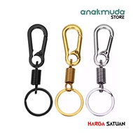 GANTUNGAN (CRB3) Thick Stainless Steel Multifunctional Carabiner Hanger for Car, Motorcycle, etc. Un