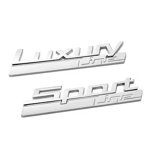 Car Fender Emblem Badge Sticker For Sport Line BMW Luxury Line Logo 520d 530d 330d 320d 518d F30 F10