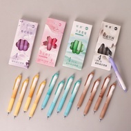 4pcs/box Erasable Pen Quick-dry Soft Grip Gel Pen Press Quick-dry Gel Pen Student Stationery Office 
