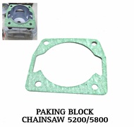 Paking Cylinder Block Chainsaw 5200/5800 Gasket Block Chainsaw