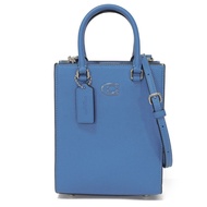 COACH 16號托特包（現款）- C-Mark 標誌性帆布，內部磁扣閉合，三用斜挎包/手拿包，成色極佳，藍色托特包 CJ795