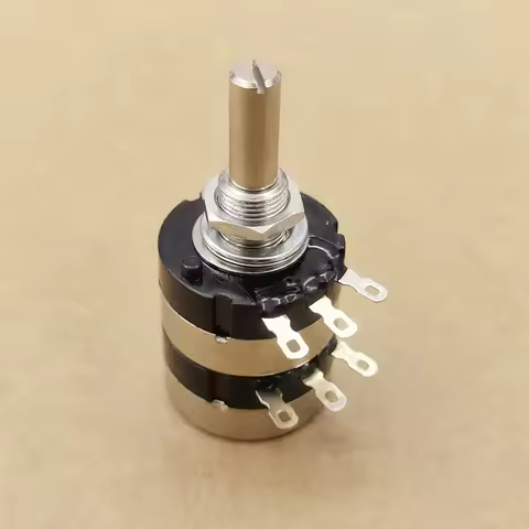 Original New 100% RV24YG 25S Dual Volume Potentiometer A5K A10K A20K A50K A250K B10K (SWITCH)