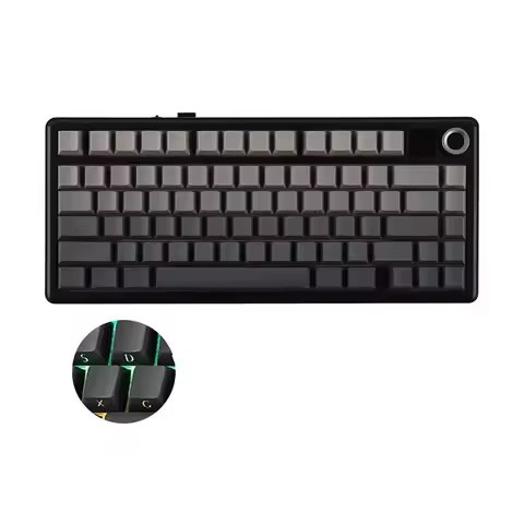 AULA F75 MAX Gaming Mechanical Keyboard 75% Wired/Bluetooth/2.4G Hot-Swap RGB E-sports Keyboard with