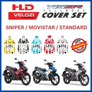 YAMAHA Y15ZR V1 V2 SNIPER EXCITER MOVISTAR Body Cover Set Tanam Sticker Stripe Strike Y15 Y Suku Cov