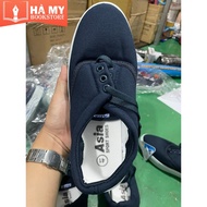(1 Đôi) Giày Vải Bata Asia có Cột Dây Màu Xanh