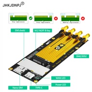 M.2(M.2) 3G/4G/5G Module to Type C /USB 3.0 Adapter for RM500Q/RM500U /GM800/ SIM8200 Module