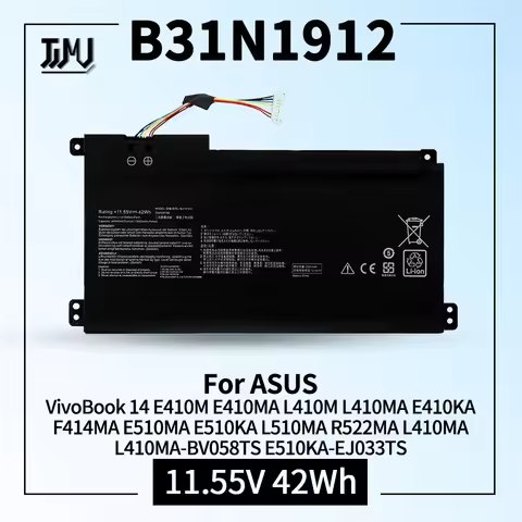 B31N1912 C31N1912 Laptop Battery for ASUS VivoBook 14 E410M E410MA L410M L410MA E410KA F414MA E510MA