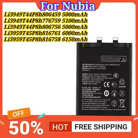For Nubia Z50 5000mAh/Z50Spro 5100mAh/Z50Ultra 5000mAh/Z60Ultra 6000mAh/Z70Ultra 6150mAh Mobile Phon
