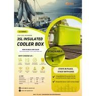 Heavy duty 35Liter tong ais/cooler box/ice basket.