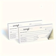 Set of 2 Pads: Sheets per Pad, 2.76x5.91 inches, Handmade Business Copy Order with Carbon Copy Pads