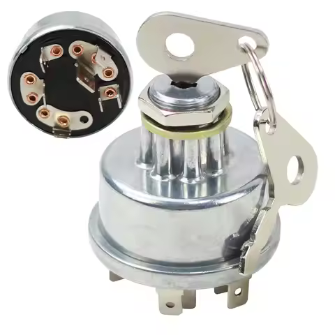Ignition Key Switch E7NN11N501AB 65572 Compatible with Ford 2000 3000 4000 5000 2600 3600 4600 6600 