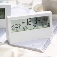 digital LCD humidity thermometer clock Indoor weather station clock Home