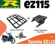 MONORACK RAPIDO ORIGINAL  EZ115 YAMAHA BLACK TAPAK MONORACK BOX GIVI TOPBOX ACCESSORIES MOTOR YAMAHA