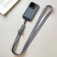 Stripe Pattern Thick Handphone Crossbody Sling| Lanyard| Handphone Case Hanging Rope Adjustable Strap