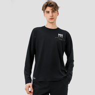 HELLY HANSEN H2LAB 防曬圓領長袖T 黑/男