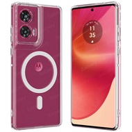 Motorola Moto Edge 50 Fusion Pro Ultra / MOTO G96 Case High Quality Clear TPU Magnetic Wireless Char