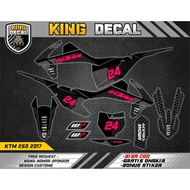 DECAL KTM 250 2015-2017/KTM SIXDAY/KTM 85 COSTUME DESIGN 3A